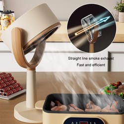 portable hot pot extractor desktop hood adjustable angle cooking extractor and filter sponge