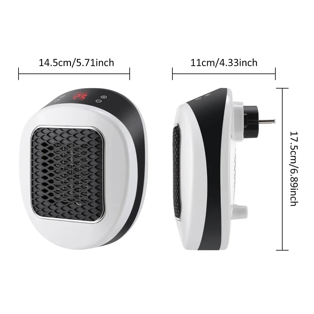 Portable Electric Heater Remote Control Wall Heater Home Heating Appliance For Winter Comfort 2
