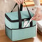 Thermal Insulated Picnic Bag Waterproof Oxford Cloth Large Capacity Lunch Food Storage Tote with Outside Pocket
