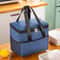 Thermal Insulated Picnic Bag Waterproof Oxford Cloth Large Capacity Lunch Food Storage Tote with Outside Pocket