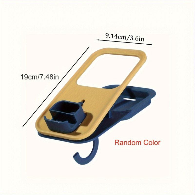 Multifunctional Desk Cup Holder Clip With Beverage Clamp And Side Hole PP Material Office Accessory 1