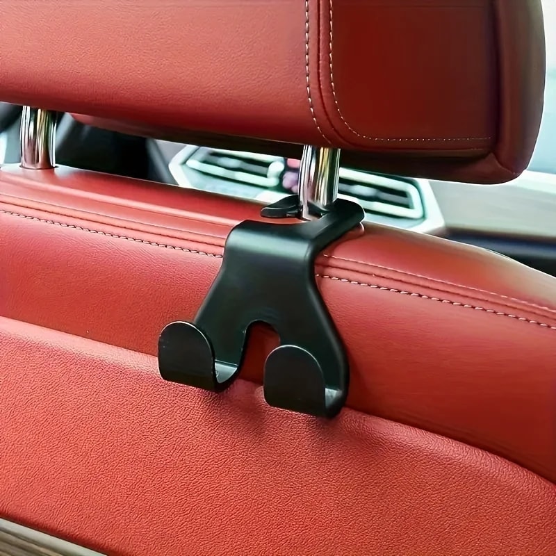 Space Saving Car Seat Back Hooks Durable ABS Design For Bags And Umbrellas 4
