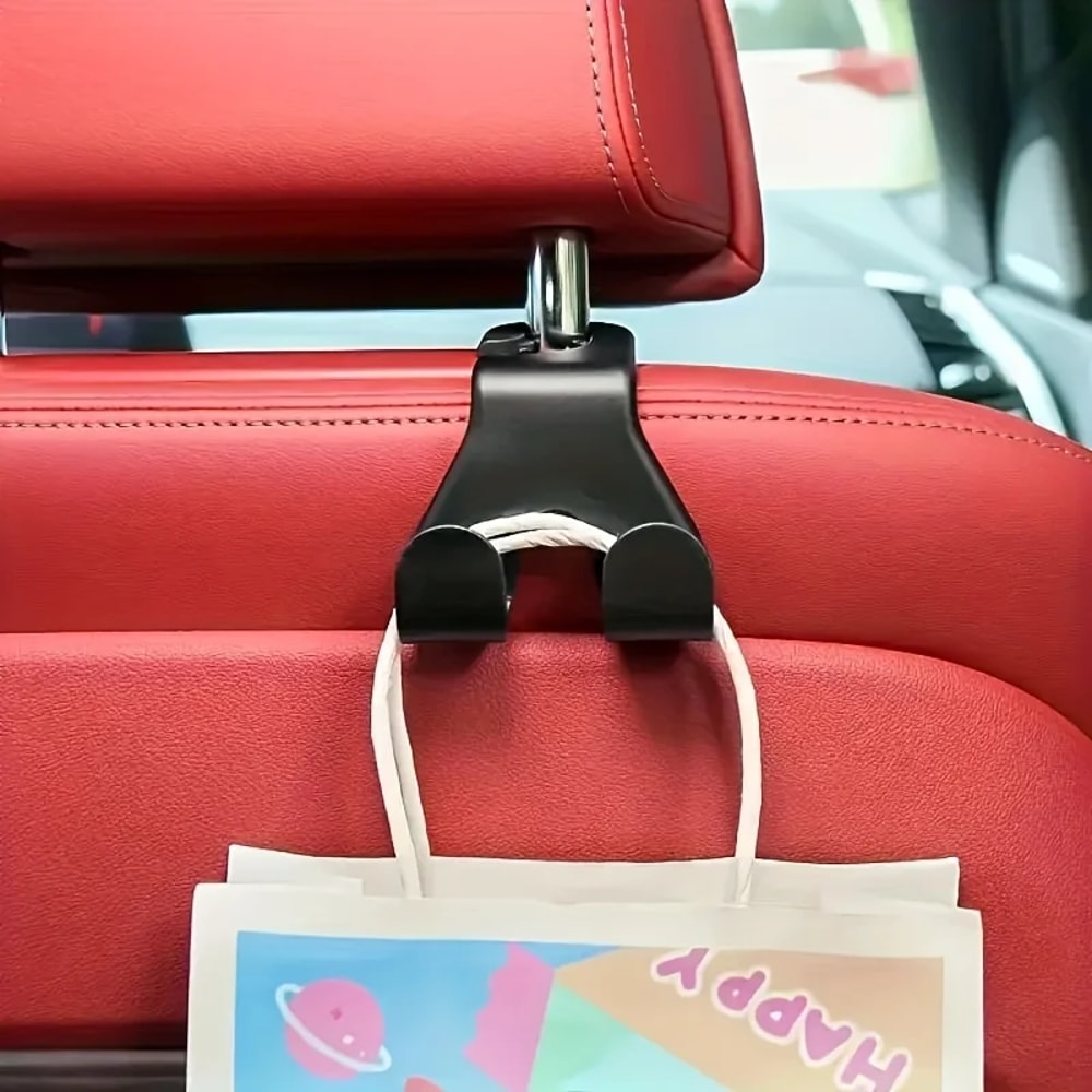 Space Saving Car Seat Back Hooks Durable ABS Design For Bags And Umbrellas 5