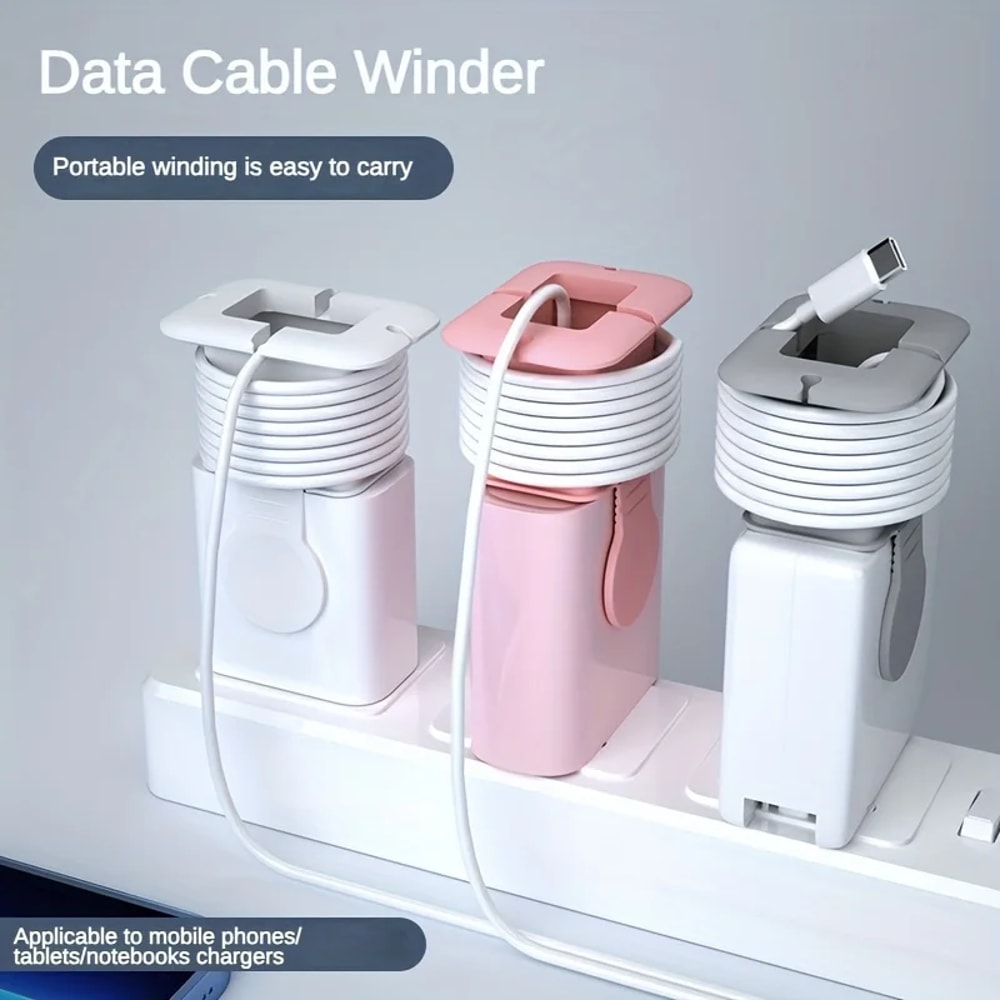 Travel Storage Bracket Data Cable Winder Charger Protective Case For Travel Convenience 1