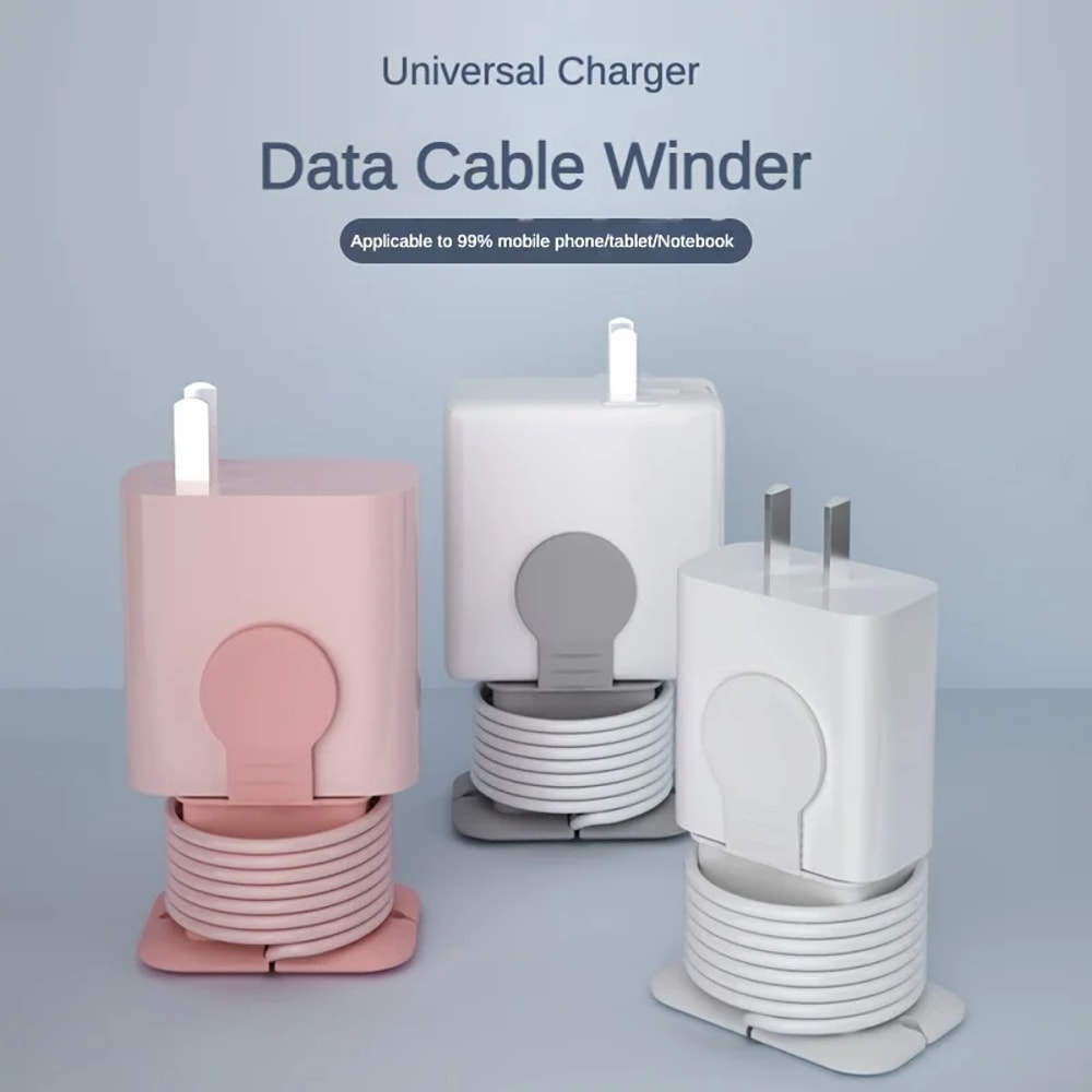 Travel Storage Bracket Data Cable Winder Charger Protective Case For Travel Convenience 4