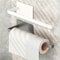 Under Cabinet Kitchen Roll Dispenser Wall Mount Paper Towel Holder Bathroom Tissue Stand For Toilet 1
