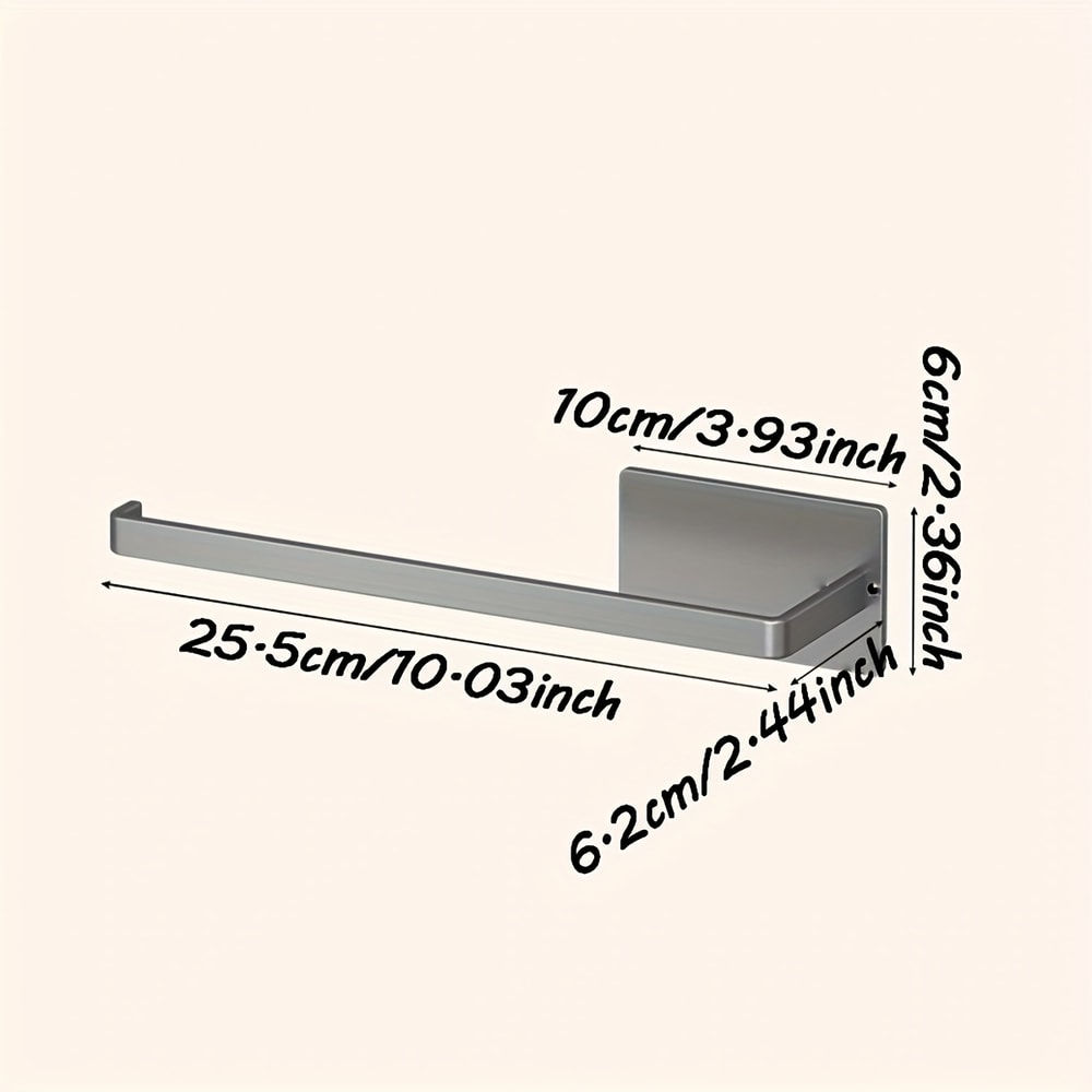 Under Cabinet Kitchen Roll Dispenser Wall Mount Paper Towel Holder Bathroom Tissue Stand For Toilet 4