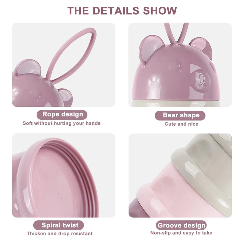 Toddler Baby Snacks Food Storage Box Grid Portable Milk Powder Box Container Formula Dispenser Milk 2