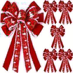 velvet glitter extra large red christmas wreath bows design for holiday tree decor