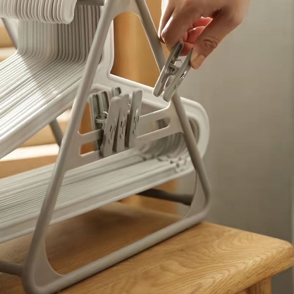 Multilayer Storage Rack Hanging Clothes Rack Household Organizer Clothes Hanger Storage Rod 4