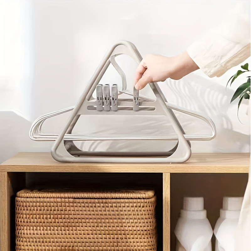 Multilayer Storage Rack Hanging Clothes Rack Household Organizer Clothes Hanger Storage Rod 5