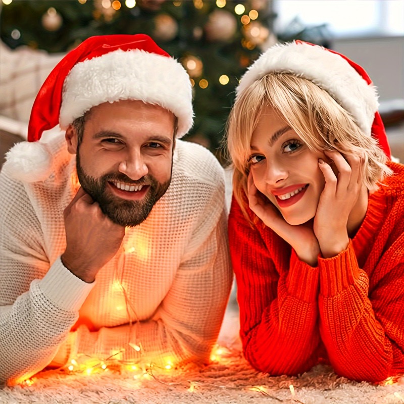 Iconic Santa Cap For Holiday Parties Adult Unisex Christmas Santa Hat 0