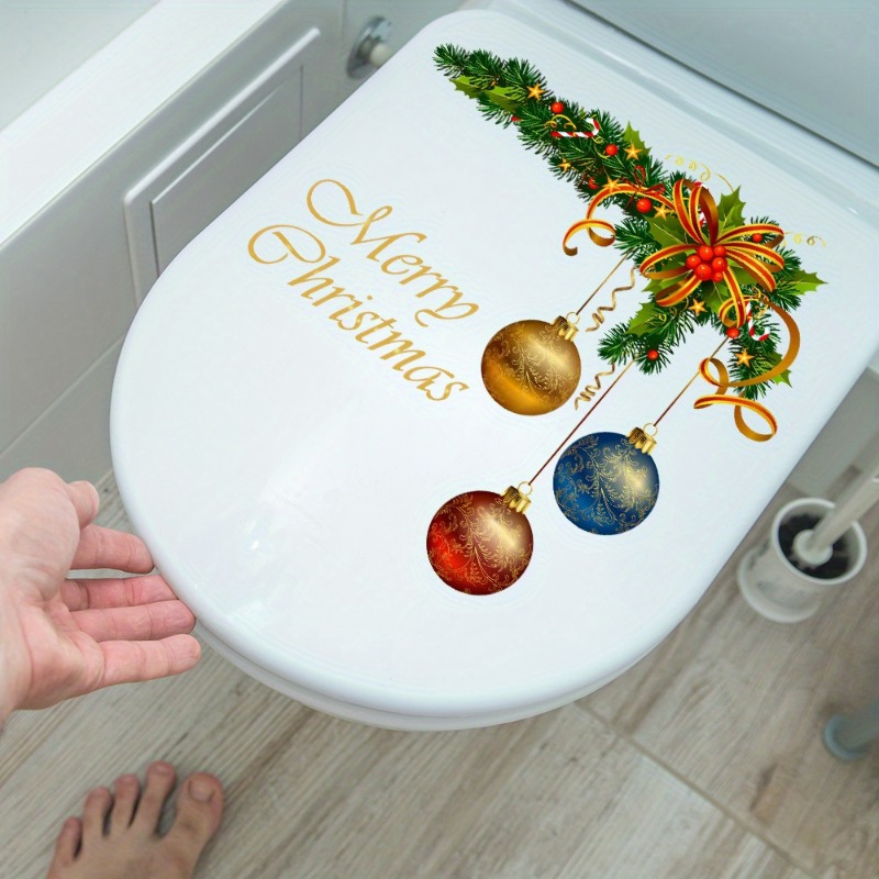 Merry Christmas Wall Decal Decorative Sticker For Bathroom Walls 0