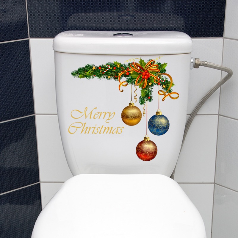 Merry Christmas Wall Decal Decorative Sticker For Bathroom Walls 2