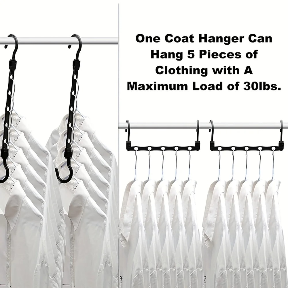Space Saving Plastic Hanger Multifunctional Hook Simple Folding Windproof Hanger for Dormitories Apartments