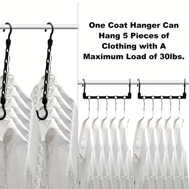 Space Saving Plastic Hanger Multifunctional Hook Simple Folding Windproof Hanger for Dormitories Apartments
