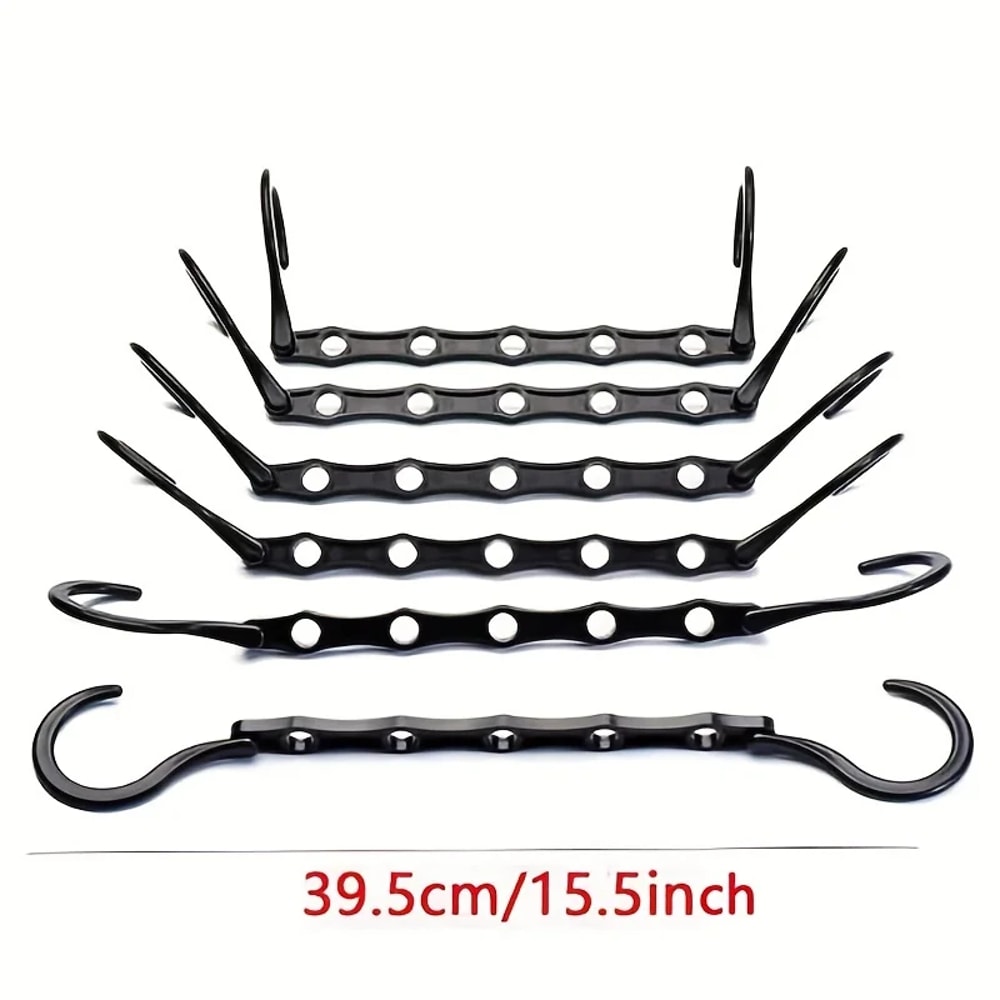 Space Saving Plastic Hanger Multifunctional Hook Simple Folding Windproof Hanger for Dormitories Apartments