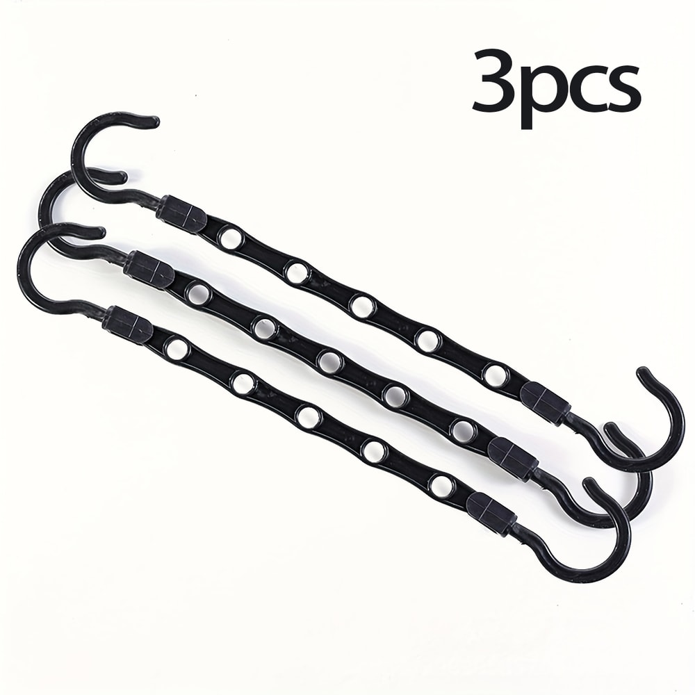 Space Saving Plastic Hanger Multifunctional Hook Simple Folding Windproof Hanger for Dormitories Apartments