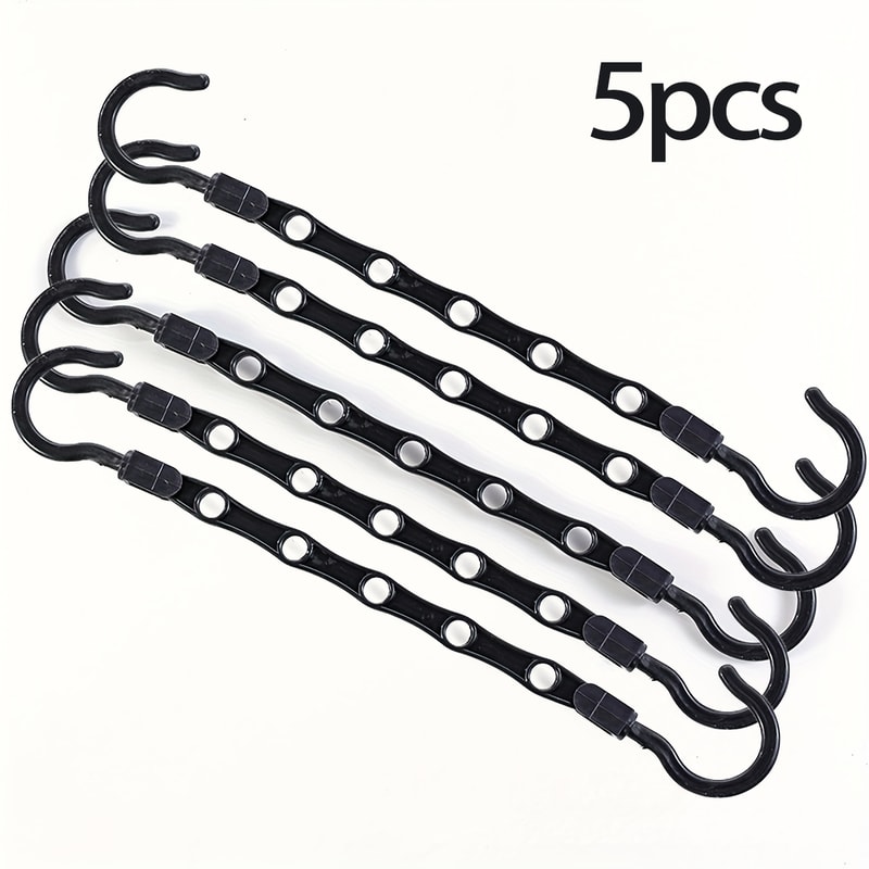 Space Saving Plastic Hanger Multifunctional Hook Simple Folding Windproof Hanger for Dormitories Apartments