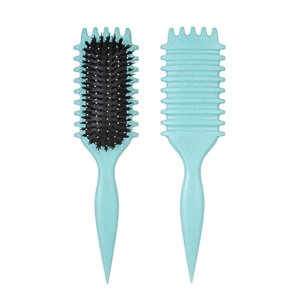 Curly Hair Detangling Brush Scalp Massage Comb With Cleaning Claw And Natural Bristles Styling Tool 5