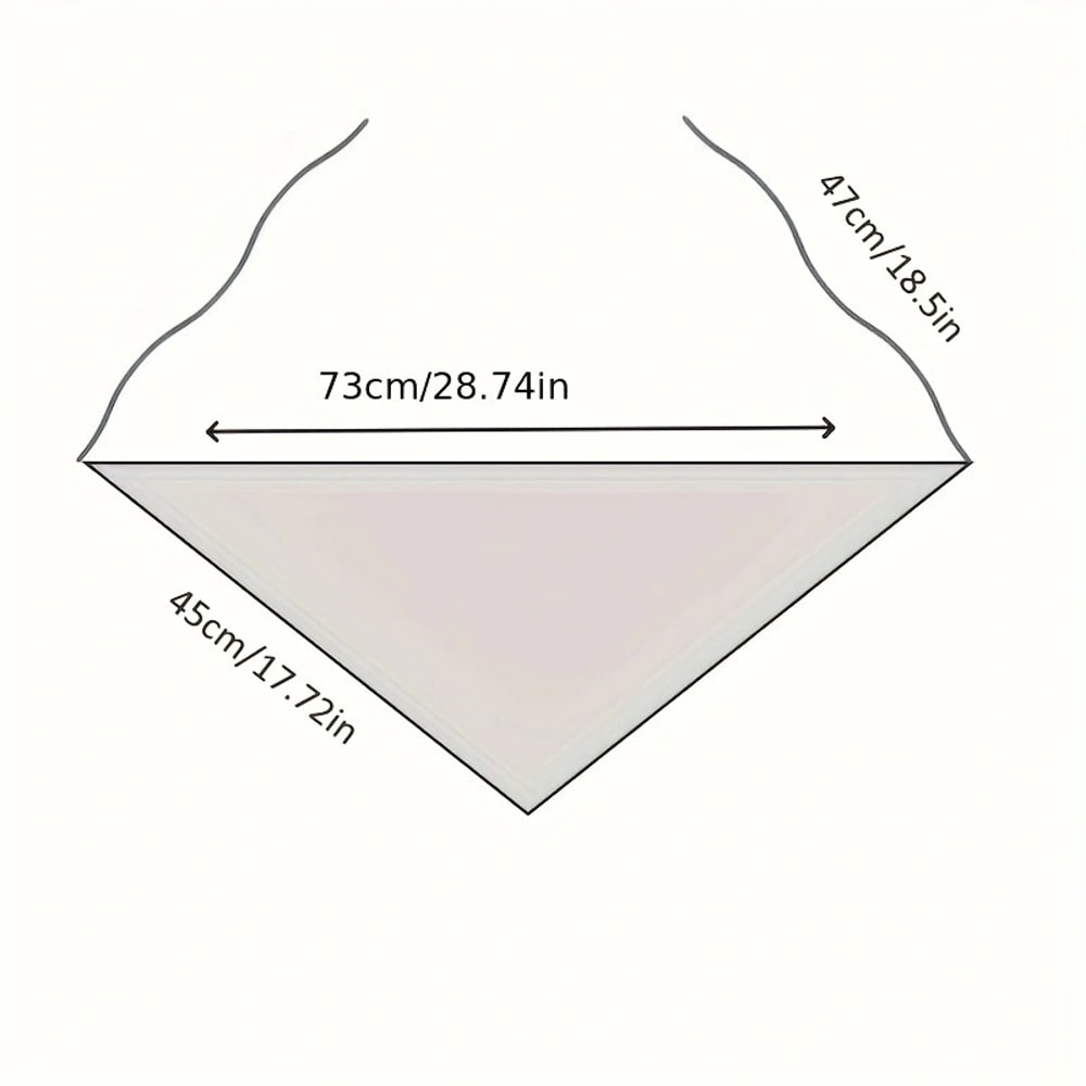 Print Hair Scarf For Women Triangle Headband White Sweet Kerchief Stylish Hair Bands For Girls 4