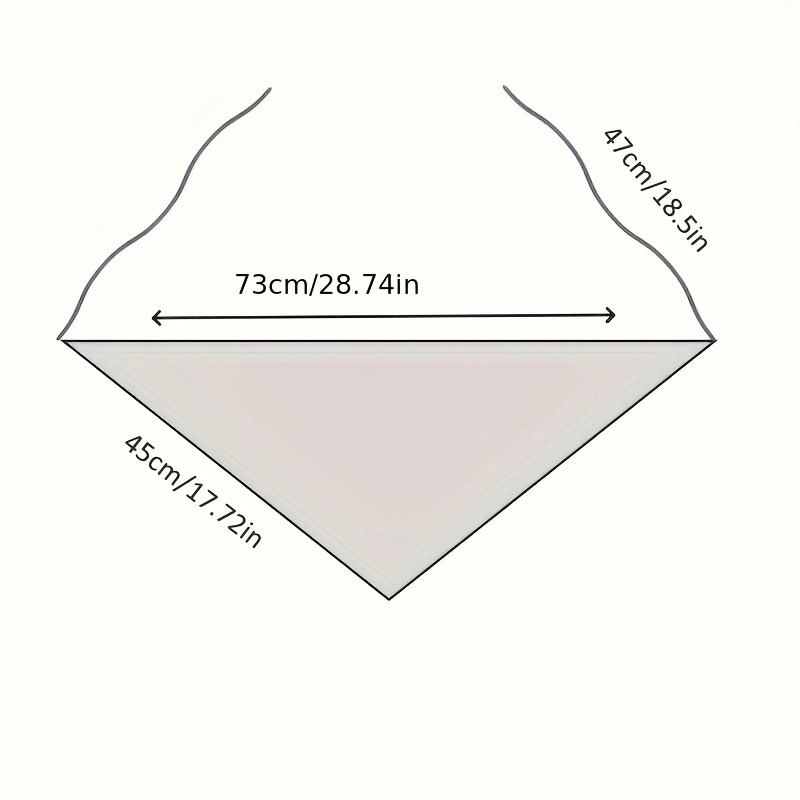 Print Hair Scarf For Women Triangle Headband White Sweet Kerchief Stylish Hair Bands For Girls 4