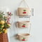 Hanging Storage Baskets, Hand-woven Wall-mounted Shelf Baskets, Decorative Storage Baskets for Home