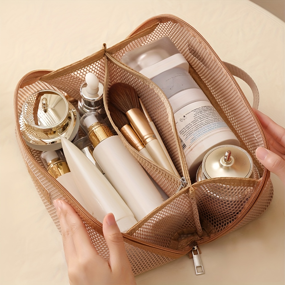 Cosmetic Makeup Organizer Bag Storage Pouch Toiletry Kit Luxury Case For Travel Zip 1