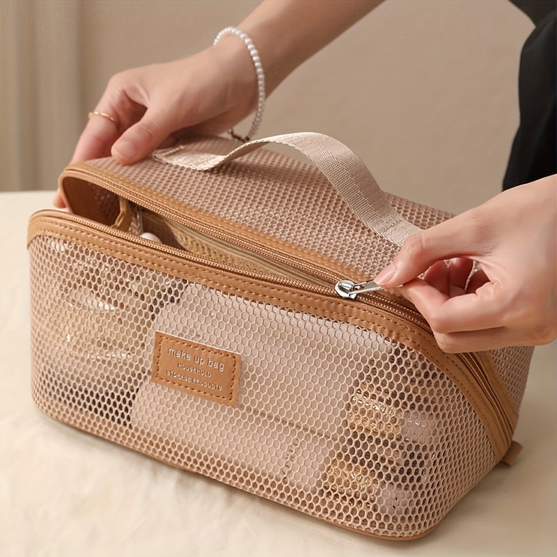 Cosmetic Makeup Organizer Bag Storage Pouch Toiletry Kit Luxury Case For Travel Zip 3