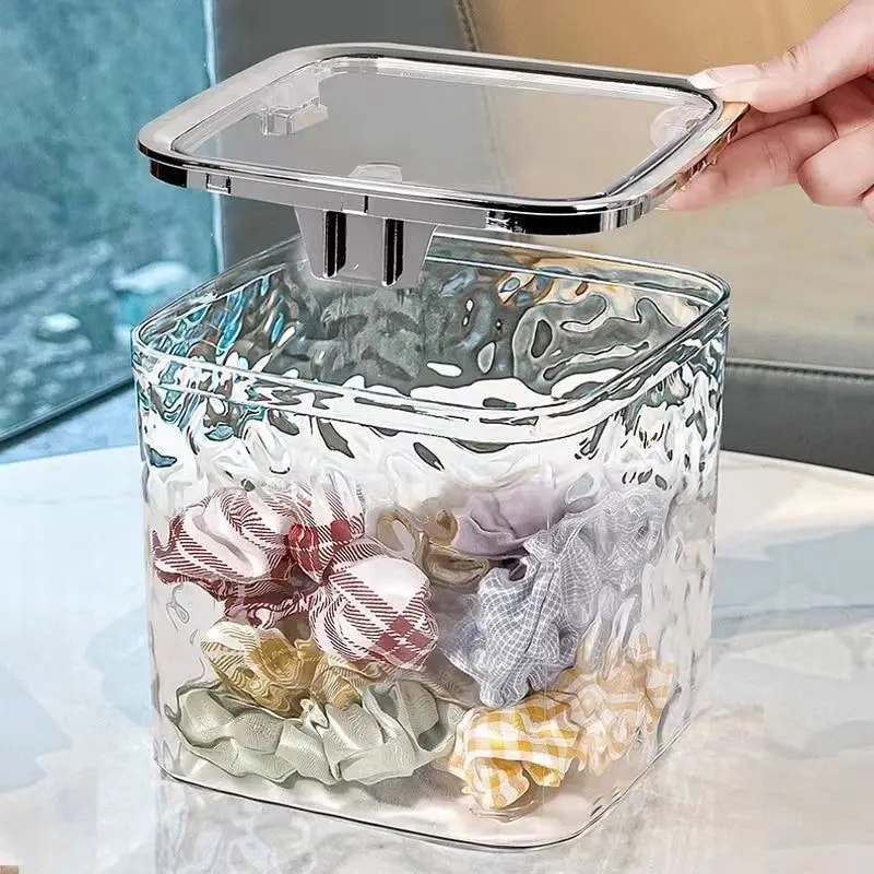 Hair Accessories Organizer Acrylic Storage Box Clear Hair Tie Organizer For Headband Laundry Pods C 4