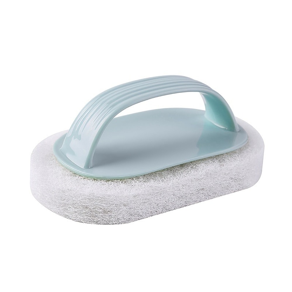Plastic Bathroom Tile Cleaning Brush Magic Sponge Scrubber With Handle Window Cleaner Bathroom Acce 7
