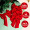 Red Velvet Christmas Bows Set Of Perfect For Tree Garlands Wreaths Indoor Outdoor Decor 3