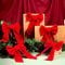 Red Velvet Christmas Bows Set Of Perfect For Tree Garlands Wreaths Indoor Outdoor Decor 4