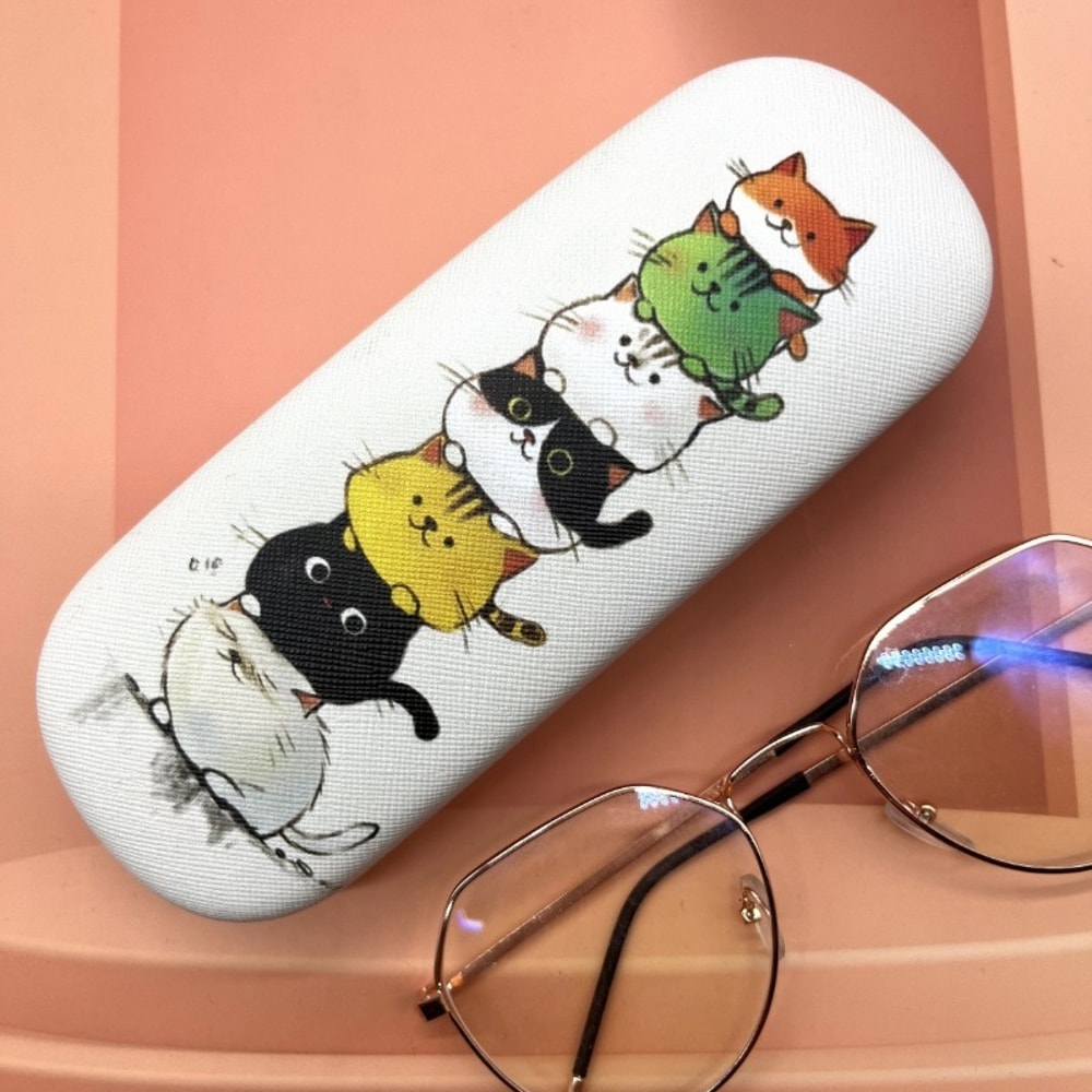 Stylish And Convenient Cute CatThemed Contact Glasses Case For Prescription Sunglasses Storage 2