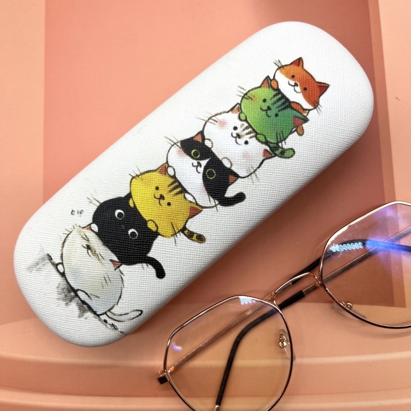 Stylish And Convenient Cute CatThemed Contact Glasses Case For Prescription Sunglasses Storage 2