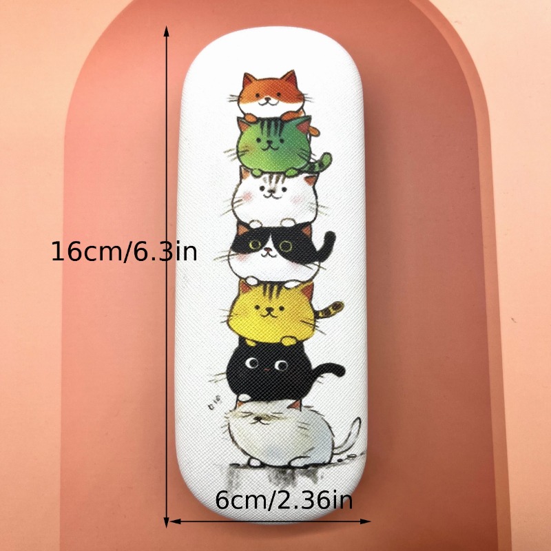 Stylish And Convenient Cute CatThemed Contact Glasses Case For Prescription Sunglasses Storage 3