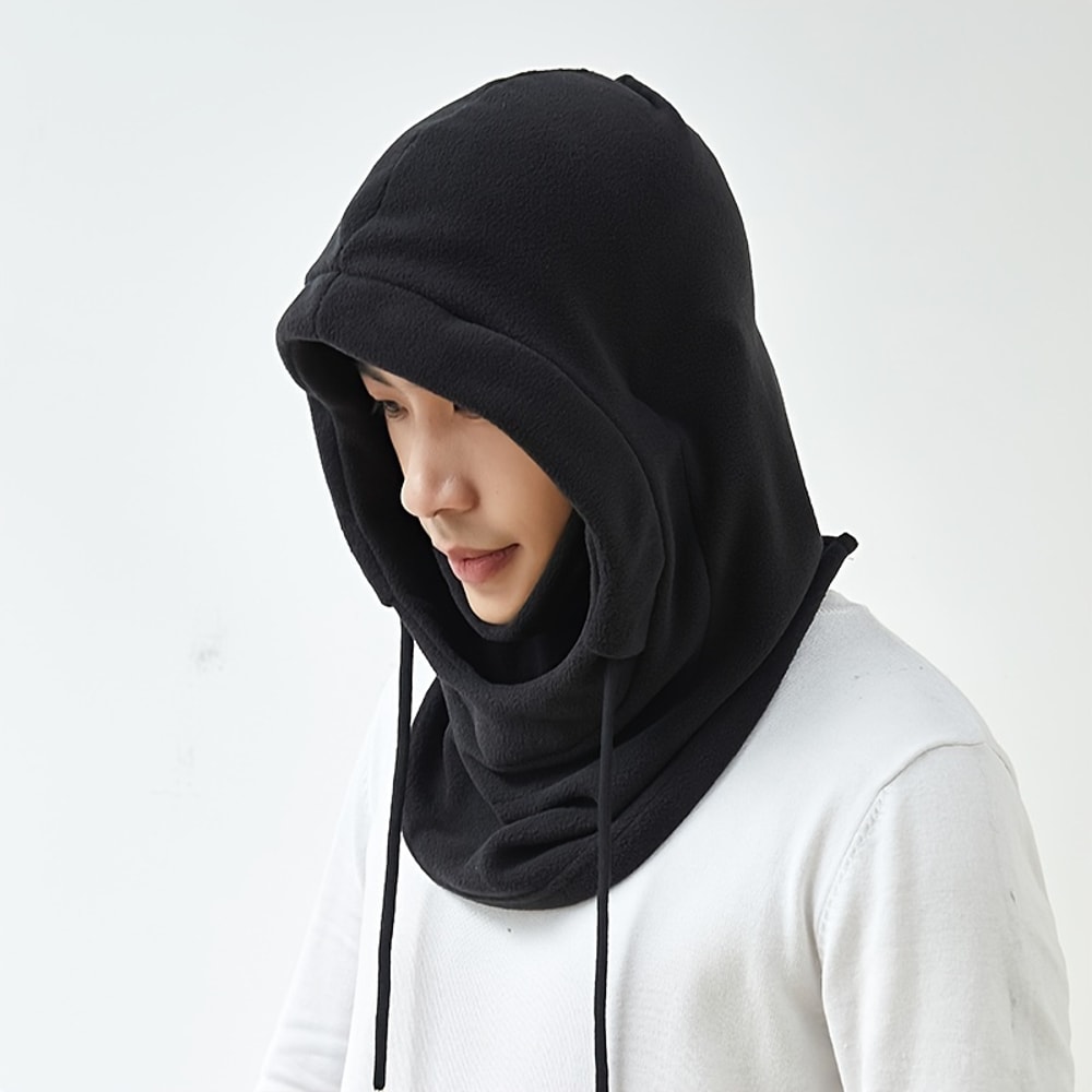 Outdoor Winter Thermal Neck Warmer Balaclava Face Mask Fleece Hood Hat Snood Windproof Keep Warm Cy 3