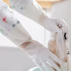 rubber dishwashing gloves silicone scrubber for household kitchen cleaning