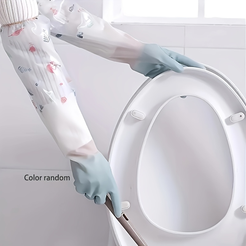 Rubber Dishwashing Gloves Silicone Scrubber For Household Kitchen Cleaning 5