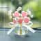 Crystal Glass Rose Dashboard Ornament Elegant Decor For Home Bedroom Car Perfect Holiday Gift For 2