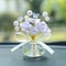 Crystal Glass Rose Dashboard Ornament Elegant Decor For Home Bedroom Car Perfect Holiday Gift For 5