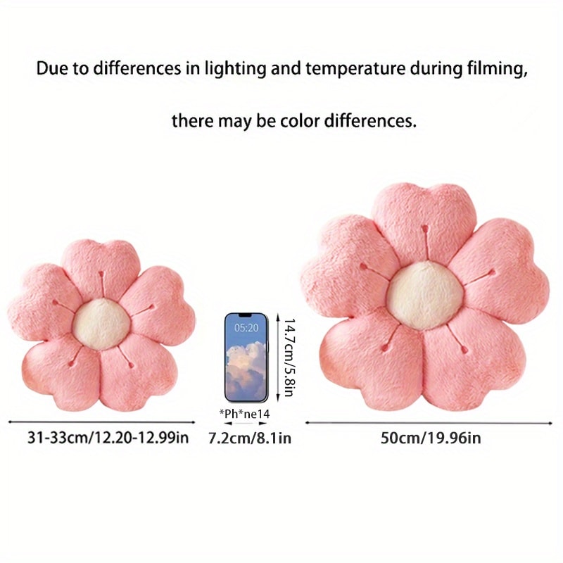 Soft Plush Daisy Flower Pillow Cozy Decorative Cushion For Bed And Sofa White Pink Floral Design Fo 3
