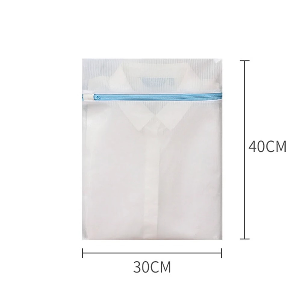 Laundry Bag Blue Zipper Clothes Protector For Washing Machine Travel Dirty Clothing Storage Organiz 4