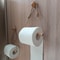 Decorative Bathroom Tissue Dispenser WallMounted Rustic Hemp Rope Wooden Stick Toilet Paper Holder 0