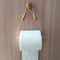 Decorative Bathroom Tissue Dispenser WallMounted Rustic Hemp Rope Wooden Stick Toilet Paper Holder 4