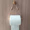 Decorative Bathroom Tissue Dispenser WallMounted Rustic Hemp Rope Wooden Stick Toilet Paper Holder 4