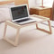 Portable White Desk With Stabilizing Legs Multifunction Foldable Study Table For Bed And Office Hou 1