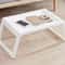 Portable White Desk With Stabilizing Legs Multifunction Foldable Study Table For Bed And Office Hou 4