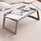 Portable White Desk With Stabilizing Legs Multifunction Foldable Study Table For Bed And Office Hou 5