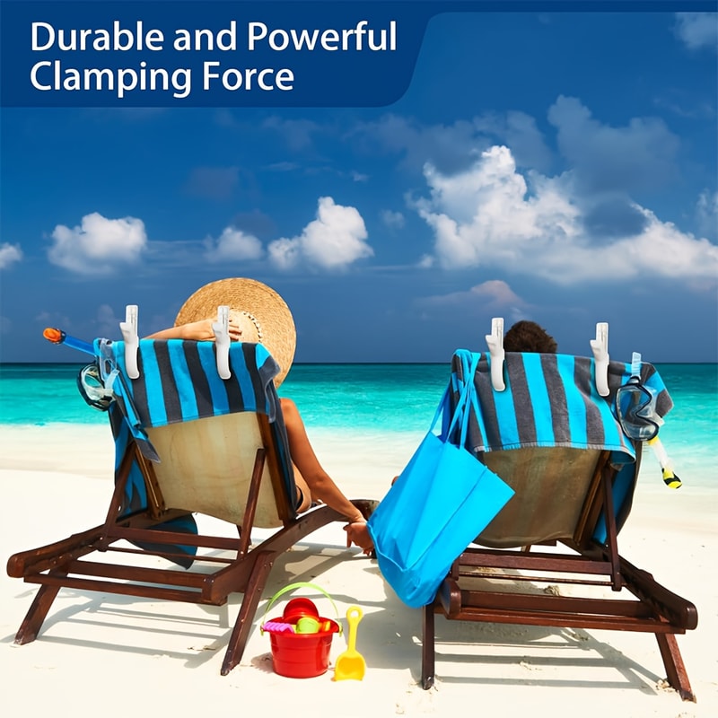 Beach Towel Clips HeavyDuty Plastic Clothes Pins Quilt Drying Clips 2